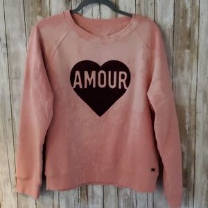 NWOT crew AMOUR sweatshirt